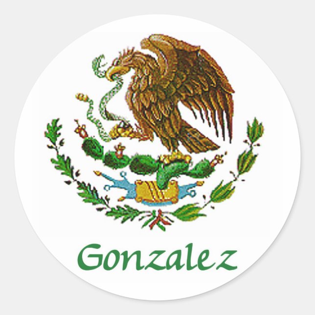 Adesivo Gonzalez Selo Nacional Mexicano (Frente)