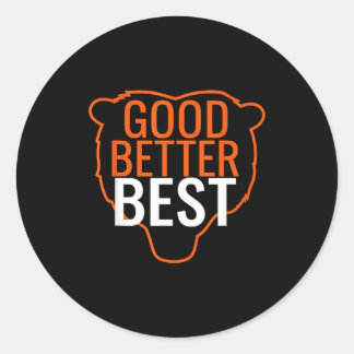 Adesivo Good Better Bear Outline Motivation