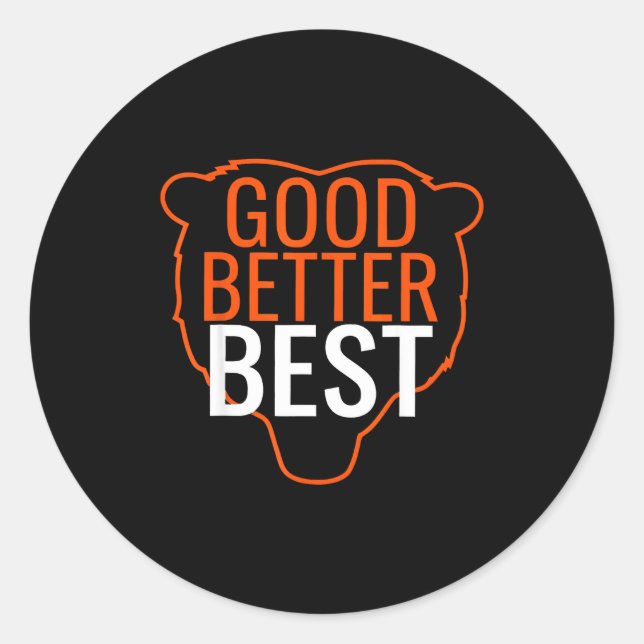 Adesivo Good Better Bes Chicago Good Better Men Women  (Frente)