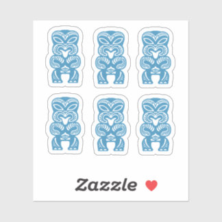 Adesivo Good Luck Blue Tiki Stickers