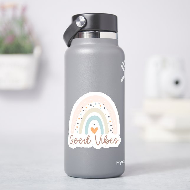 Adesivo Good Vibes Boho Rainbow (HidroFlask)