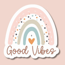 Good Vibes Boho Rainbow Watersafe