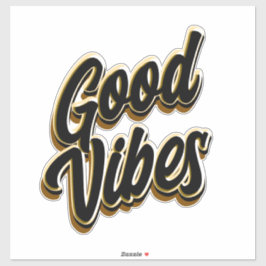 Adesivo Good Vibes Custom-Cut Vinyl Sticker