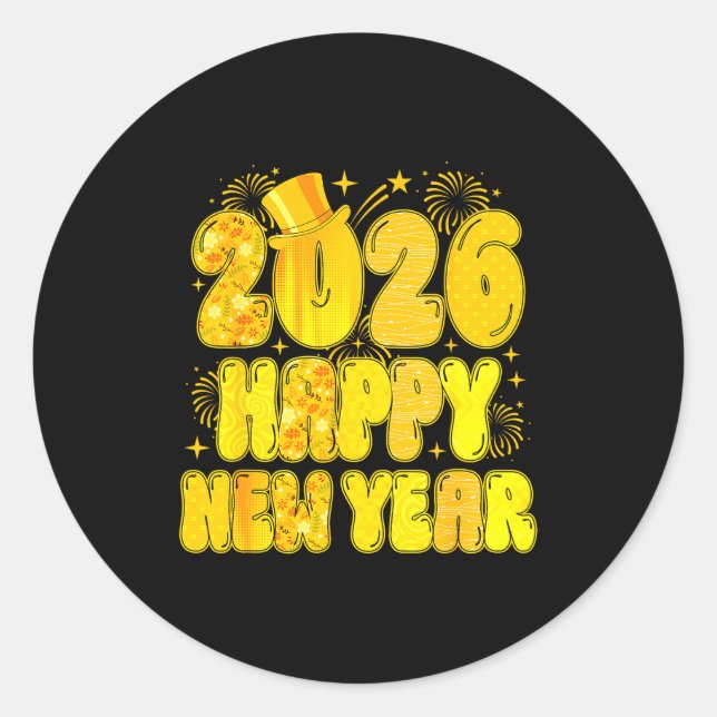 Adesivo Goodbye 2025 Happy New Year 2026 Women Girl Kids  (Frente)