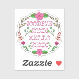 ADESIVO GOODBYE 20XX OLÁ 20XX