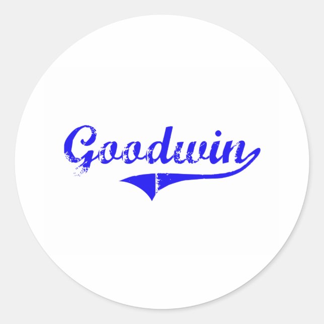 Adesivo Goodwin Surname Classic Style (Frente)