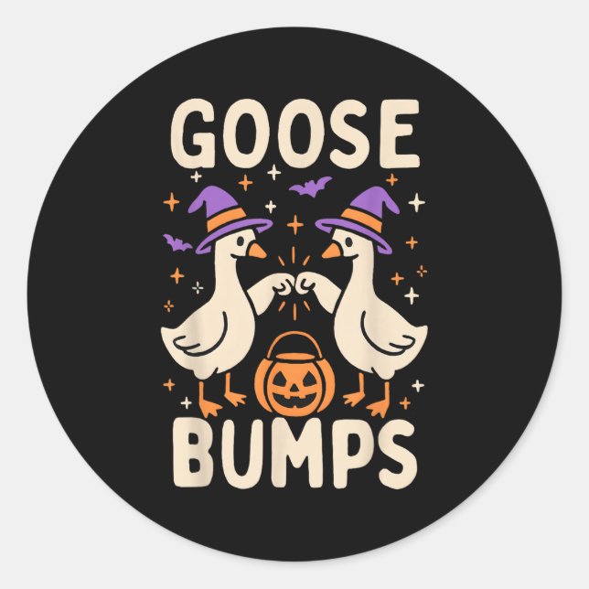 Adesivo Goose Bumps Goosebumps Halloween Silly Meme Funny  (Frente)