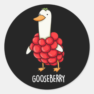 Adesivo Gooseberry Funny Berry Pun Dark BG