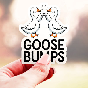 Adesivo Goosebumps Engraçado Amigos de Aves Vinil