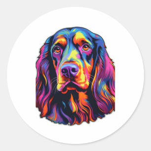Adesivo Gordon Setter Neon Design