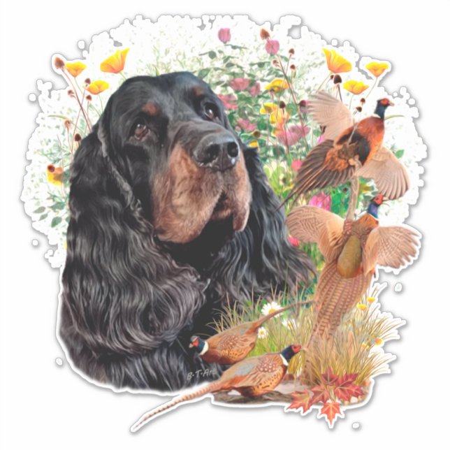 Adesivo Gordon Setter Tapeçaria Poster Acrílico Impressão  (Frente)