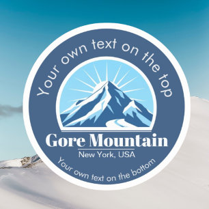 Adesivo Gore Mountain, Nova Iorque, NY medalha de esqui