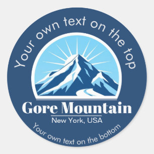 Adesivo Gore Mountain, Nova Iorque, NY medalha de esqui