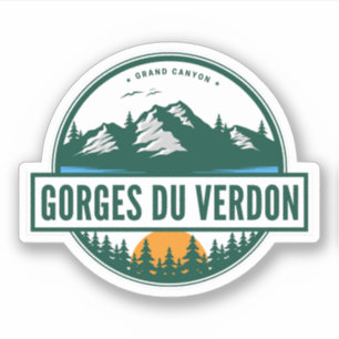 Adesivo Gorges du Verdon - viagem de motobike