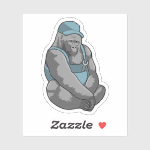 Adesivo Gorilla como artesão de Wrench