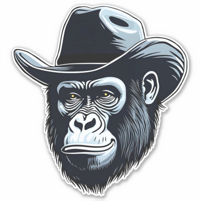 Adesivo Gorilla Cowboy (Frente)