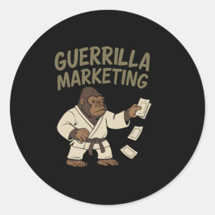 Adesivo Gorilla Karate Guerrilla Marketing Engraçado