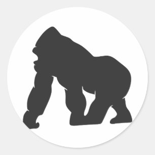 Adesivo Gorilla silhouette