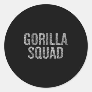Adesivo Gorilla Squad Engraçado Humor de Amante de os anim
