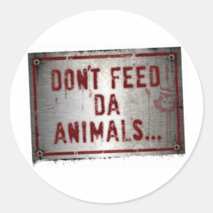 Adesivo Gorilla Zoe Sticker - Não Alimente Animais da Da