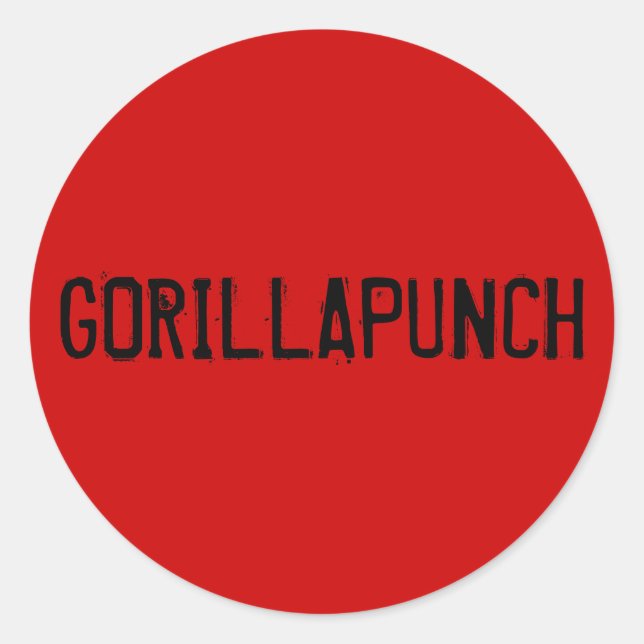 ADESIVO GORILLAPUNCH STICKER RED (Frente)