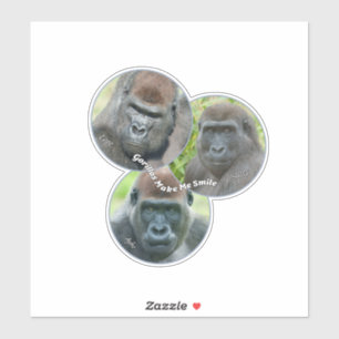 Adesivo Gorillas Me Faz Sorrir