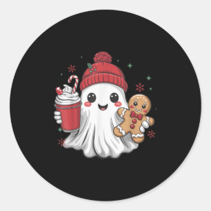 Adesivo Gorrito Fantasma Retro Natal Festa de Natal Xmas C