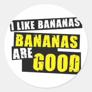 Adesivo Gosto de Bananas - Bananas são boas