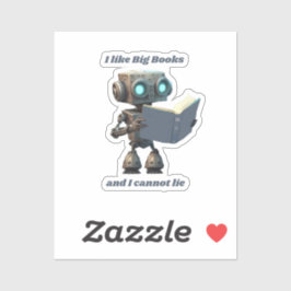 Adesivo Gosto De Grandes Livros E Não Posso Mentir