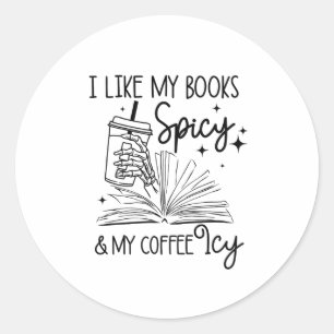 Adesivo Gosto Dos Meus Livros Espicosos E Do Meu Café Icy