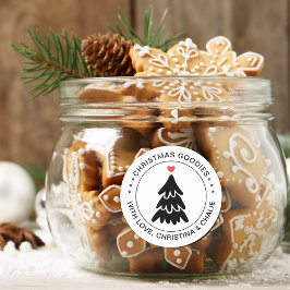 Adesivo Gostosuras Modernas de Natal Coração Personalizado