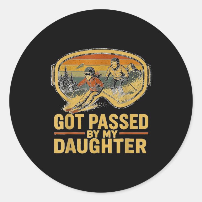 Adesivo Got Ped By My Daughter Funny Ski Goggles Mountain  (Frente)