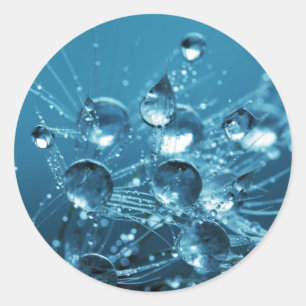 Adesivo Gotas de Água Azul