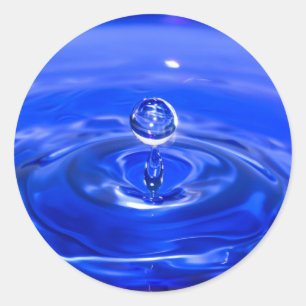 Adesivo Gotas de Água Azul legal