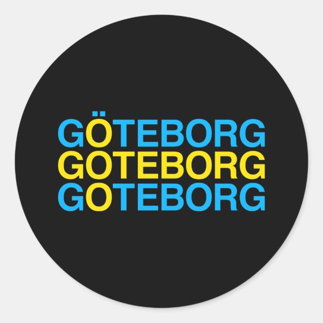 Adesivo GOTEBORG Bandeira sueca (Frente)