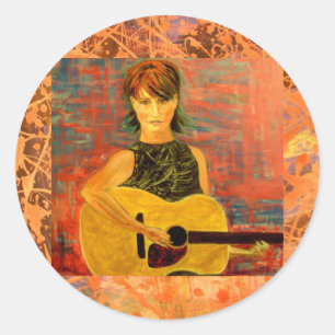 Adesivo gotejamento acústico do cantor popular