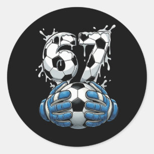 Adesivo Gotejamento de Futebol Número 67 Goleiro de Futebo