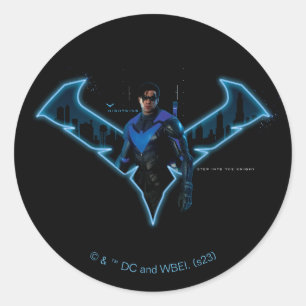 Adesivo Gotham Knights Nightwing in Logo