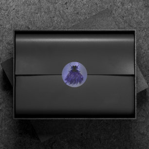 Adesivo Gothic Fairy Indigo Gown Meia-noite Roxo Sheen