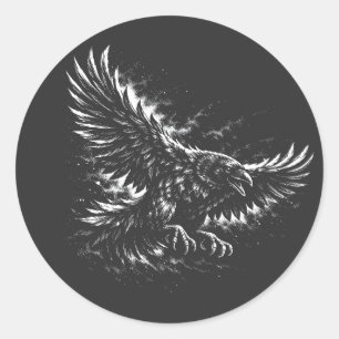 Adesivo Gothic Raven – por BurnsInHell