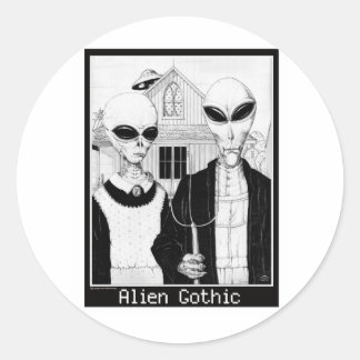 Adesivo Gótico Americano, Retratos de Alienígena, Aliens