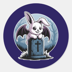 Adesivo Gótico bonito, vampiro Bunny Kawaii Halloween