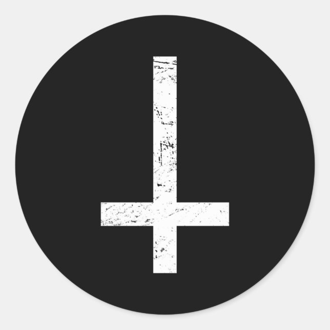 Adesivo Gótico Cruzado Invertido (Frente)