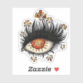 Adesivo Gótico esquisito de arte visual brutal