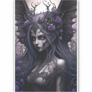 Adesivo Gótico Fairy Dark Fantasy Art Sticker