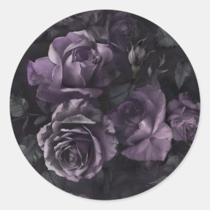Adesivo Gótico Lavanda Roxo Rosa Floral