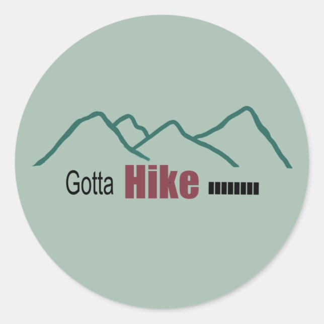 Adesivo Gotta Hike Mountain Simplique Sticker (Frente)