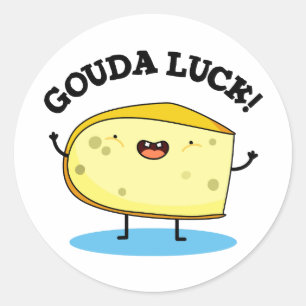 Adesivo Gouda Luck Cute Queijo Pun