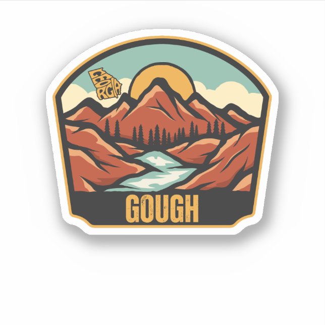 Adesivo Gough, Geórgia (Frente)