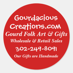 Adesivo Gourdacious, Creations.com, arte popular da cabaç